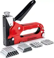 Upholstery Staple Gun Heavy Duty, 4 in 1 Stapler Gun with 6000 Staples, Power Fi