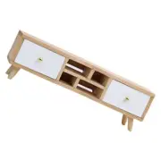 Wood Miniature TV Cabinet Sandbox Figurine Rustic TV Cabinet Small TV Cabinet