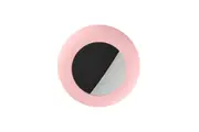 Airtag Dog Collar Holder Anti-Lost Silicone Protective Case Cover Compatible GPS Tracker-Pink