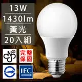在飛比找遠傳friDay購物精選優惠-歐洲百年品牌台灣CNS認證LED廣角燈泡E27/13W/14