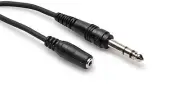 Hosa MHE-325 Female TRS 1/8-Inch to Male TRS 1/4-Inch Headphone Adapter, 25ft.