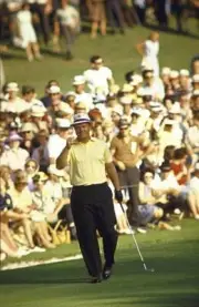Jack Nicklaus during tournament at Augusta National Augusta GA 4 8- Old Photo 3