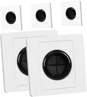 ASAKKURA 5pcs Cable Pass Through Wall Plate Grommet Easy to Install Decorative Cover for Hiding Wires Wall Suitable for Tv and Speaker Cables Low Voltage Cord Management