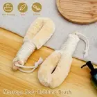 9.65inch Dry Skin Brush Bath Brush Natural Spa Sisal Dry Skin Brush with GoLrn