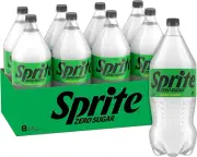 Sprite Zero Sugar Soft Drink Multipack Bottles 8 X 2L