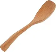 FUNNETOYU Wooden Rice Paddle with Long Handle Rice Spoon for Serving Cooking and Mixing Non Stick Kitchen Utensil Elegant Minimalist Design Versatile Tool for Home Cooking