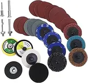 GARVALON 300pcs Sanding Pad Kit for Drill Sanding Discs with Buffing Grit for Polishing Metalworking Woodworking and Furniture Repair