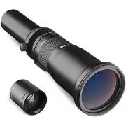 Opteka 650-2600mm f/8 Telephoto Zoom Lens for Nikon F DX D5200 D5100 D5000 D3100