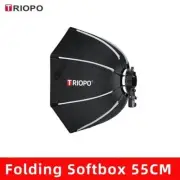 TRIOPO 55cm Octagon Foldable SoftBox for Godox Yongnuo Speedlite Flash Light