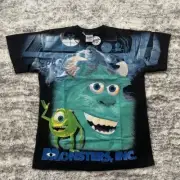Pixar’s Monsters Inc Tee Graphic Modern Boot AOP Single Stitch Size Large