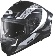 SMK Typhoon Style, full face helmet , color: Matt Black/Grey/Light Grey/White , size: M