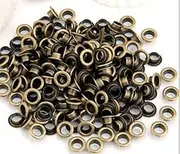 YOYOSTORE 100pc 6mm 3/16" Bronze Metal Grommets Eyelets Self Backing for Bead Cores, Clothes, Leather, Canvas