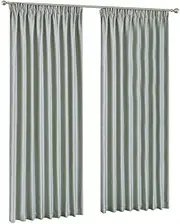 Blackout Pinch Pleat Curtain Linen Blockout Drapes 1 Panel l Light Grey 240x230cm