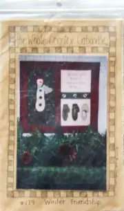 Whole Country Caboodle "WINTER FRIENDSHIP" Wallhanging Applique PATTERN #179