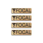 Focal Speaker Logo Badge Custom Made Aluminum 34mm(1.34")X9mm(0.35")