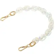 15 Inch Acrylic Chain Purse Strap Replacement Luxury Handbag Strap, Colorful