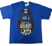 I Mustache You A Question T Shirt Mens Adult Size XL Extra Large, Jerzees