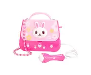 Kids Portable Karaoke Machine Karaoke Player Musical Bag with Microphone - Pink