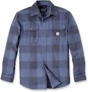 Carhartt Heavyweight Flannel Plaid, shirt , color: Light Blue/Grey , size: XXL