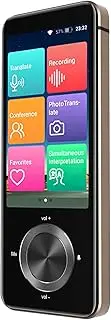 Language Translator Device Portable Voice Interpreter in 137 Languages Real- 2-Way Voice Translator Support Recording Text Translate P Translating C se/English/Japanese/Korean Gold One Size