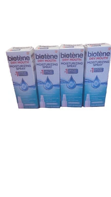 Biotene Dry Mouth Moisturizing Spray, Gentle Mint .(Pack of 4). Exp:04/2026
