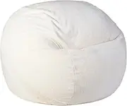 UYSOFRCV Bean Bag Chair Cover(no Internal Foam Padding), Faux Fur Chair Cover Soft Comfy Artificial Rabbit Fur Fabric Extra Large Huge Gaming Beanbag Chairs Covers for Adults and Teens,White