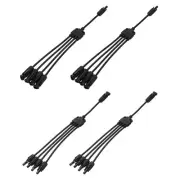 Solar Panel Connector Y Branch 4 to 1 Parallel Solar Panel Splitter 2 Way 2Set