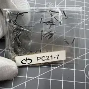 100 Sets Silver 7mm Watch Hands for Hattori Epson Quartz PC21 Watch Movement