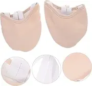 [ibasenice] Half Sole Shoes for Women Non Slip Gymnastics Slippers with Ample Toe Room for Belly Dancing and Modern Dance Skin Color