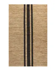 JONATHAN Y Olivier Rustic Beach House Wide Ticking Stripe Jute Area Rug