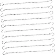 HEALEEP 10Pcs Hanging Chain with Hooks for Planters Billboards Wind Chimes and Ornaments Versatile Decoration Hanging Chain for Various Uses