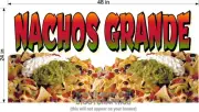 2' X 4' VINYL BANNER NACHOS GRANDE NEW!