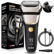 Electric Razor for Men Cordless Wet & Dry Foil Shaver with Beard Trimmer