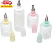 Sweetly Does It Cake Decorating Set with Easy Squeeze Piping Bags and Nozzles, P