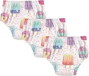 [GuoChe] Little Boys Sleep Training Pants Sweet Ice Lolly Ice Cream Colorful 3pcs Reusable Nighttime Training Pants Sleep