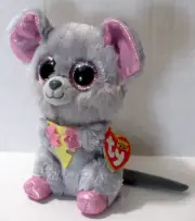 Ty Beanie Boo SQUEAKER the Mouse 6" NEW w TAG Plush Stuffed Animal Toy NWT