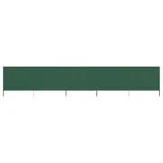 5-panel Wind Screen Fabric 600x120 cm Green