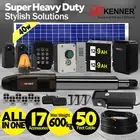 Kenner Farm 600kg E Single Swing Gate Opener with 40w Full Solar 17 Accessories