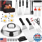 Blackstone Griddle Accessories Tool Kit, AIKWI 47-Piece Flat Top Grill Commer