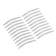 20mm 21mm Curved Spring Bar Pins 1.5mm Dia Metal Watch Band Link Pin 20pcs