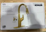 Kohler Safia R24298-2MB Pull Down Sprayer Kitchen Faucet with Integrated Soap