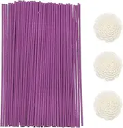 sourcing map 103Pcs Reed Diffuser Sticks Set, Fiber Fragrance Flower Reed Diffuser Replacement Refill Sticks Flower Decor for Home, Hotel, Office (Purple)