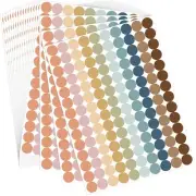 2800 Pieces 3/4 Inch 10 Color Diameter Color Coding Labels Polychrome Sticker...