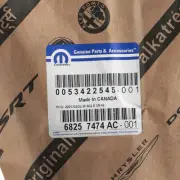 Genuine Mopar Day Light Opening Molding Right 68257474AD