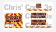 Code 3 Adhesive Vinyl Decal Suit Oxford Diecast 1/76 van - Crouch Recovery Van