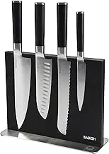 Babish 5 Piece 1.4116 German Steel Magnetic Forged Kitchen Knife Block Set