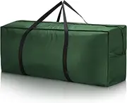 Outdoor Cushion Storage Bag Waterproof Extra Large Protective Zippered Patio Cushion Storage Bags Furniture Storage Bag with Handles, 48" L x 15" W x 22" H (1 Pack)