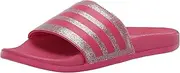 [adidas] Adilette Comfort Slides Sandal, Pulse Magenta/Bliss Pink/Pulse Magenta, 5 US Unisex Little Kid