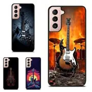 Lightweight Case For Samsung S7 S8 S9 S10 S20 Plus Lite abstract electric guitar