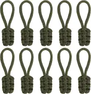 10PCS Zipper Pulls Universal Nylon Zipper Repair Kit Zipper Slider Pull Tab Zipp